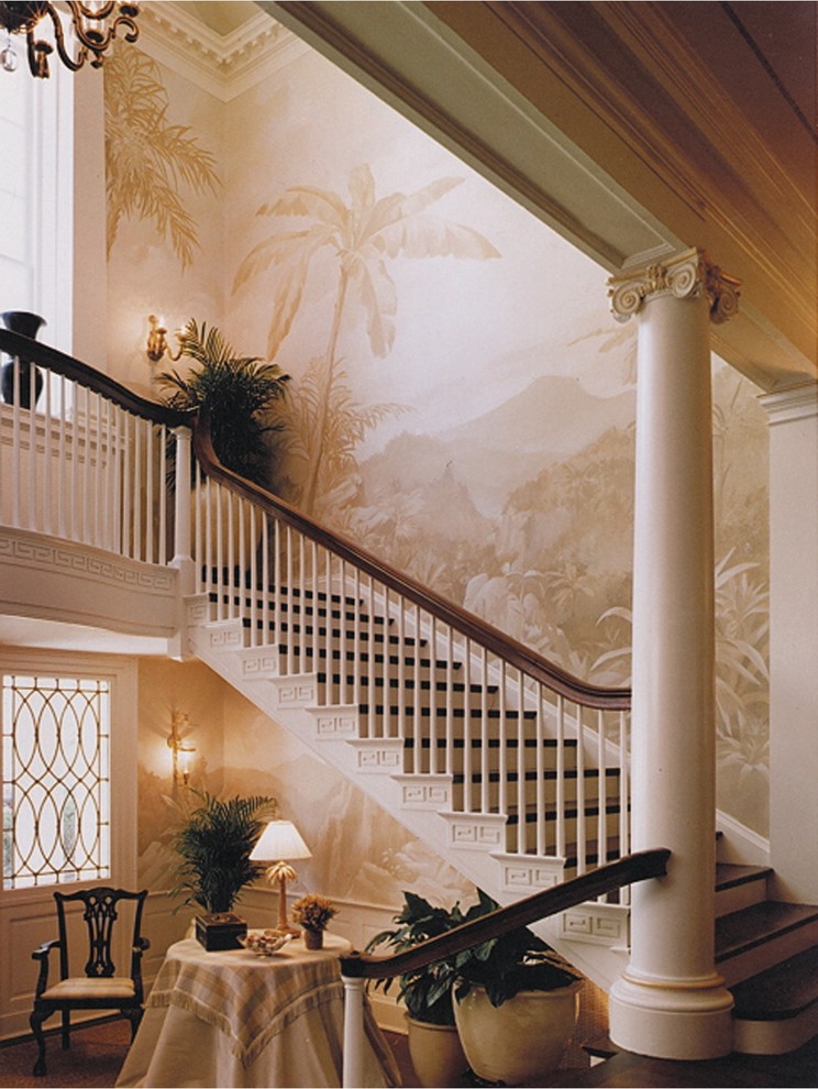 Staircase - tropical staircase idea in Baltimore