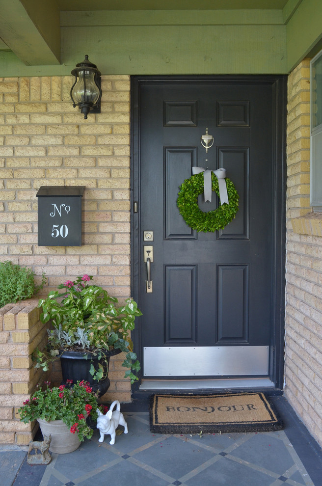 Inspiration for an eclectic entryway remodel in Austin