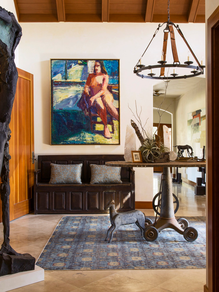 Example of an eclectic foyer design in San Francisco
