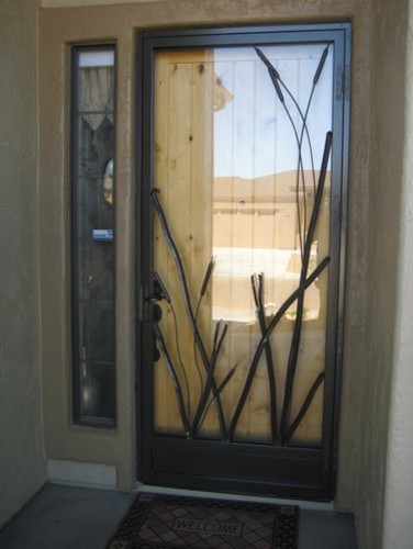 Inspiration for a rustic entryway remodel in Salt Lake City