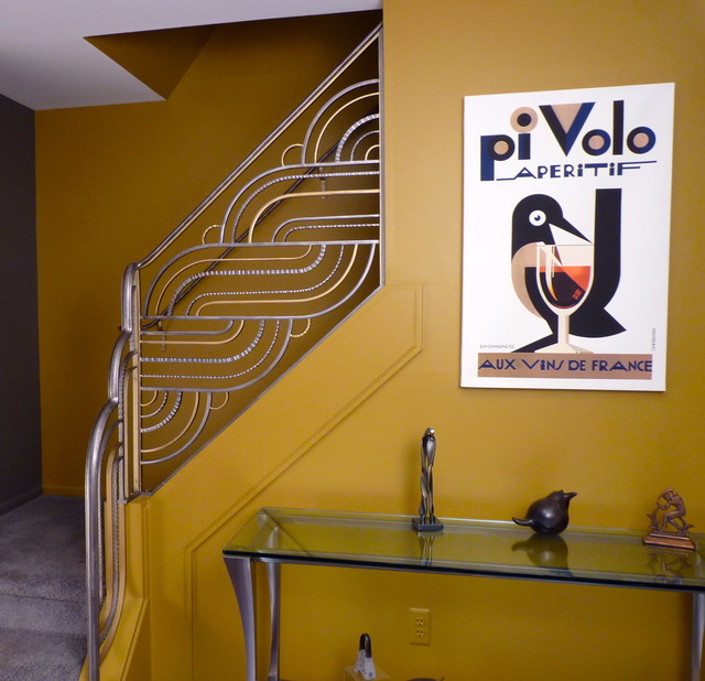 New Art Deco Railing - Contemporain - Entrée - Détroit - par Lankton