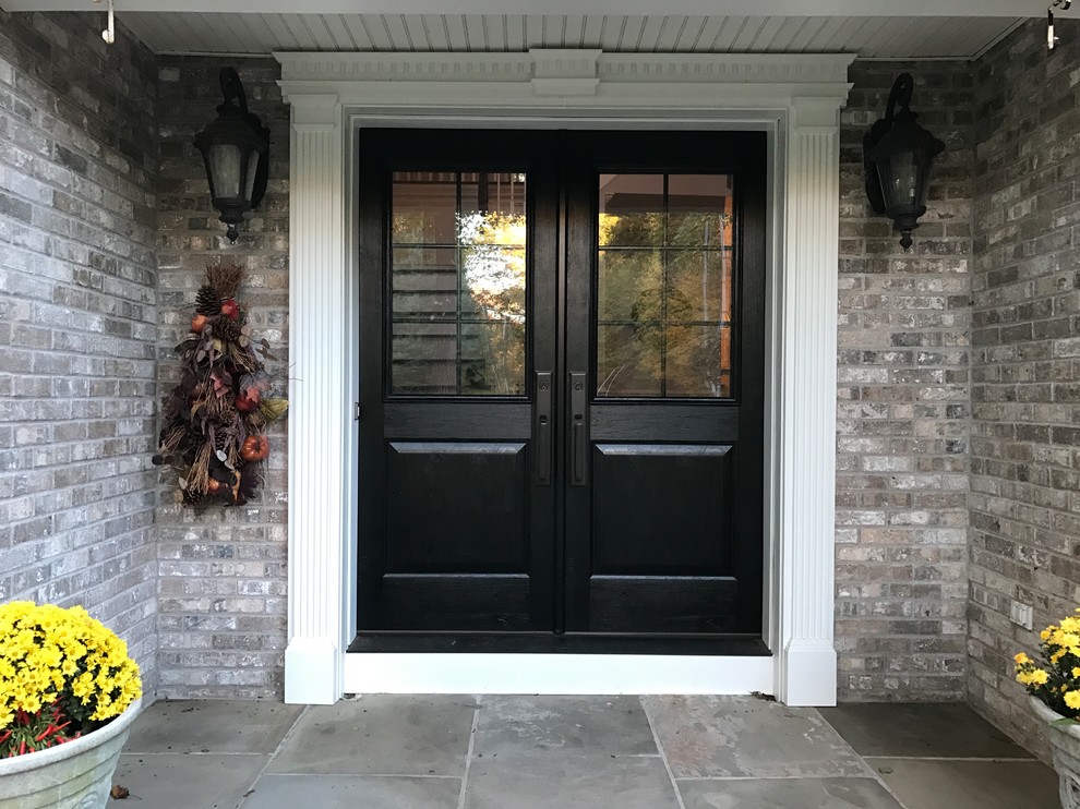 New Front Entryway Leads Into Beautiful New Kitchen - Traditional ...