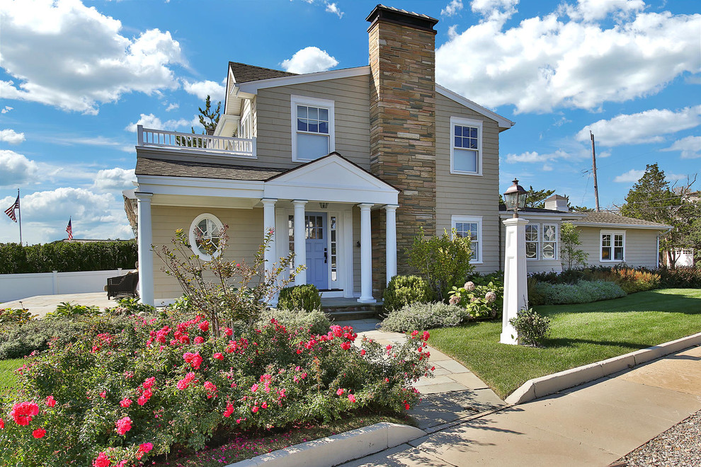 NJ Shore Exterior Restoration After Restoration Beach Style Entry