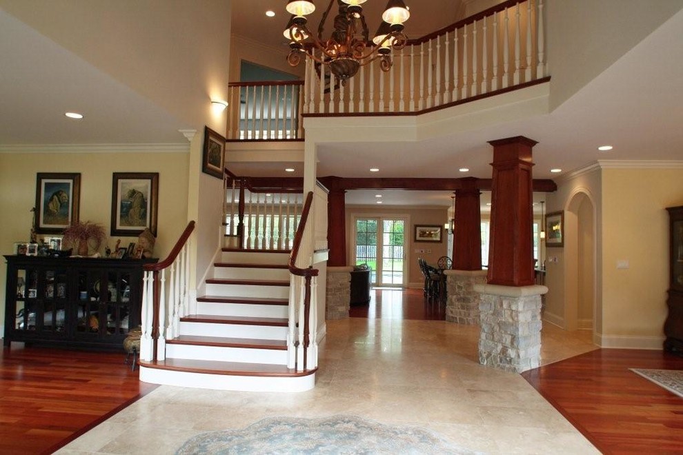 Northfield Custom Home Transitional Entry Chicago by Macnon