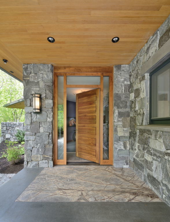 Photo of a contemporary entrance in Vancouver.