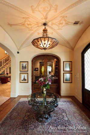 Tuscan entryway photo in Houston