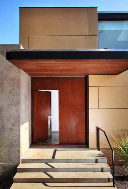 Inspiration for a modern entryway remodel in Santa Barbara