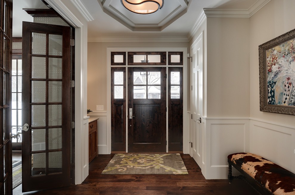 Inspiration for a timeless entryway remodel in Minneapolis