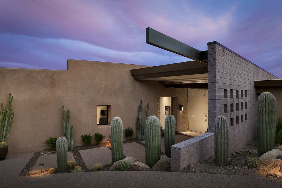Example of a southwest front door design in Phoenix