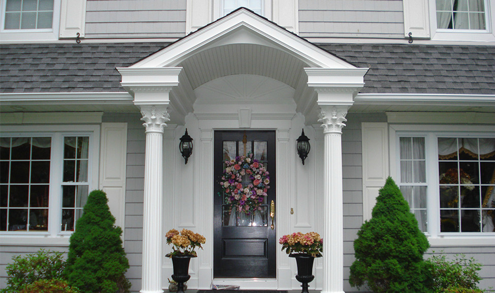Example of a classic front door design in New York