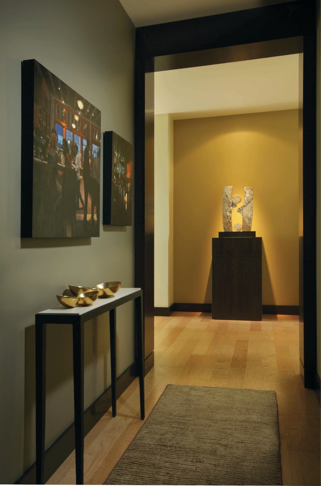Inspiration for a contemporary entryway remodel in Portland