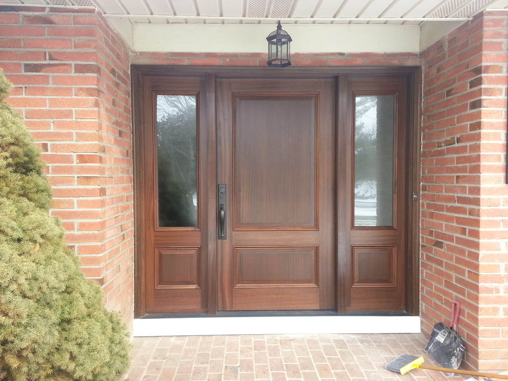 Pella Wood Entry Door Contemporary Entry New York by Patrick