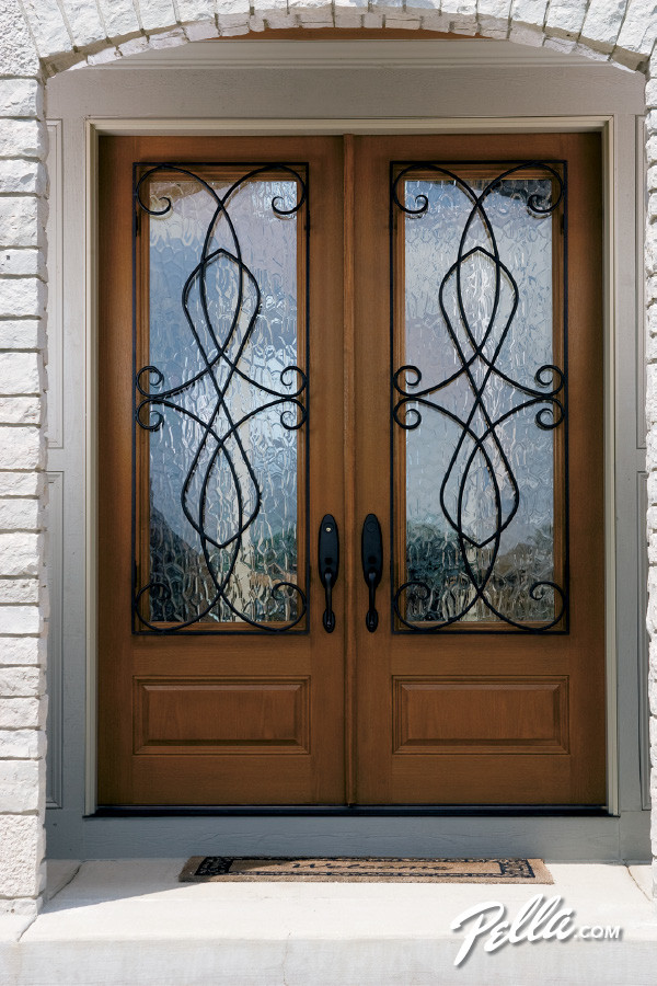 Pella® Architect Series® fiberglass entry doors create instant curbappeal Traditional Entry