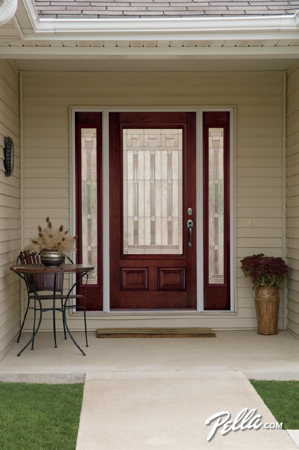 Pella® Architect Series® fiberglass entry doors transform your home’s