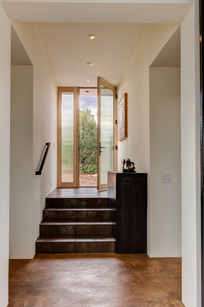 Inspiration for a modern entryway remodel in Albuquerque