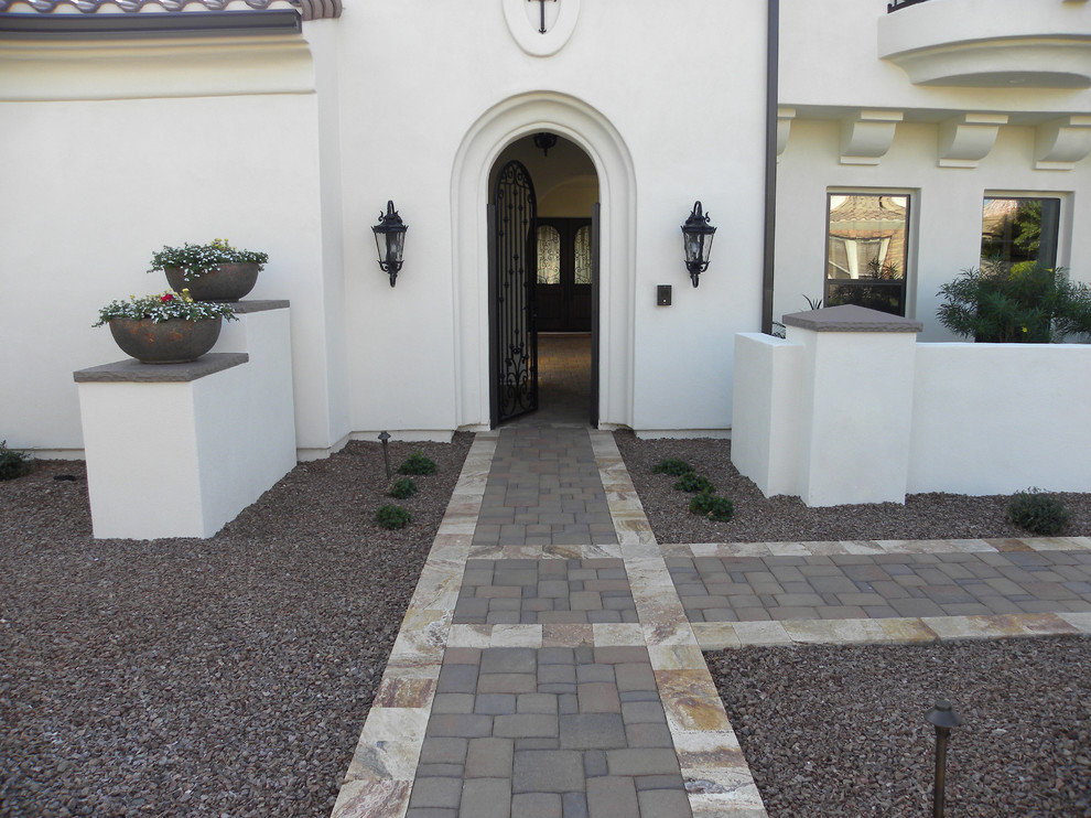Pools Mediterranean Entry Phoenix by QDI Surfaces Houzz