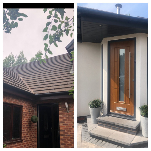 Porch Extension Modern Entrance by UK PROBUILD LTD Houzz