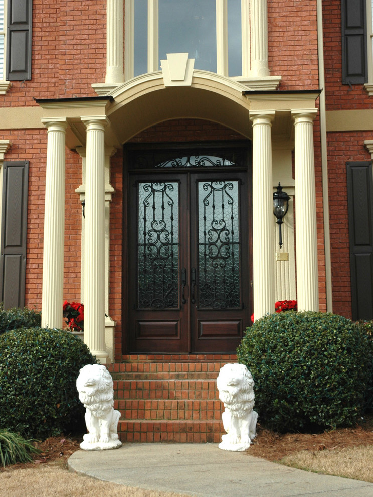 Portico Ideas Traditional Entry Atlanta By Georgia Front Porch Houzz 