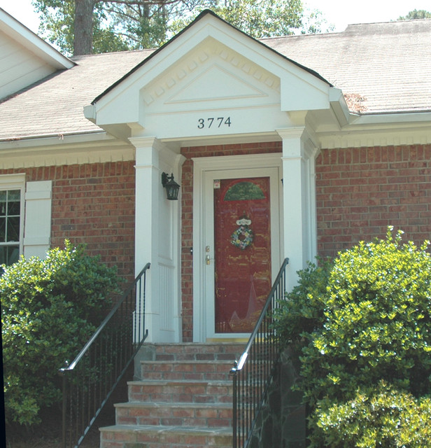 Portico Ideas American Traditional Entry Atlanta By Georgia Front Porch Houzz 