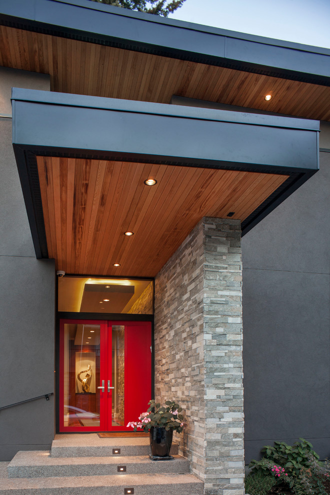 Moderner Eingang in Portland