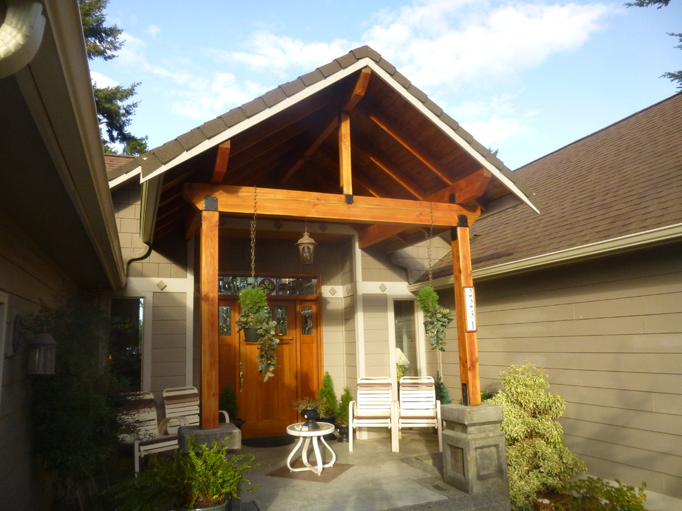Post and Beam Entry Traditional Entry Seattle by A Dependable Contractor Houzz