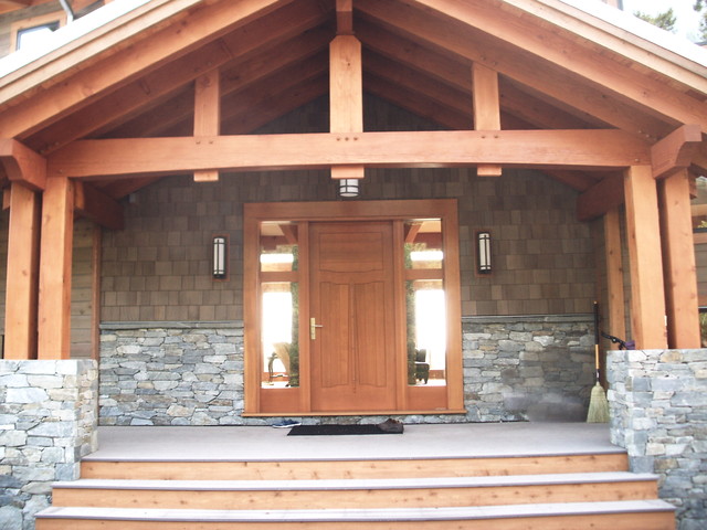 Post And Beam Entrance - The Best Picture Of Beam