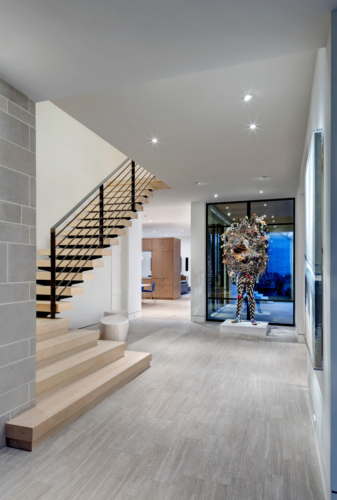 Inspiration for a modern entrance in Dallas.