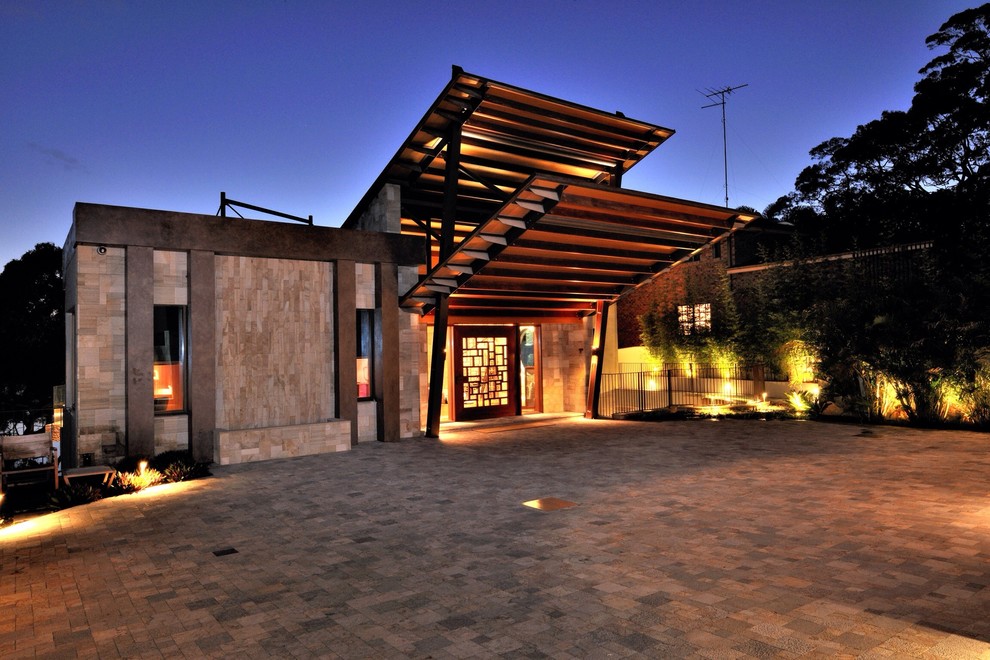 This is an example of a contemporary entrance in Sydney.