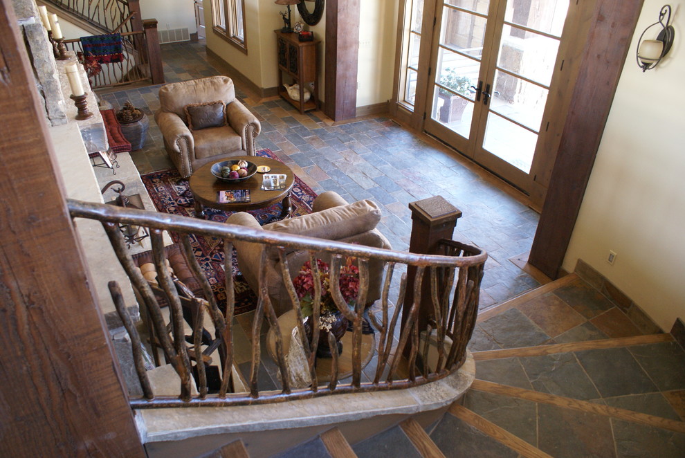 Inspiration for a rustic entrance in Salt Lake City.