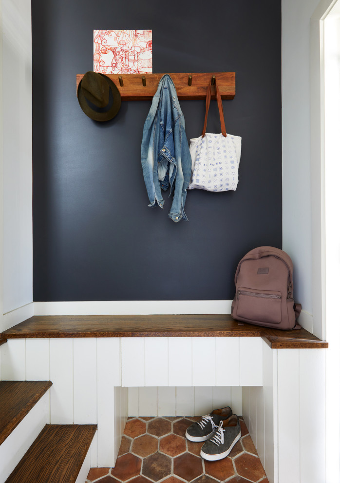 Inspiration for a transitional entryway remodel in New York