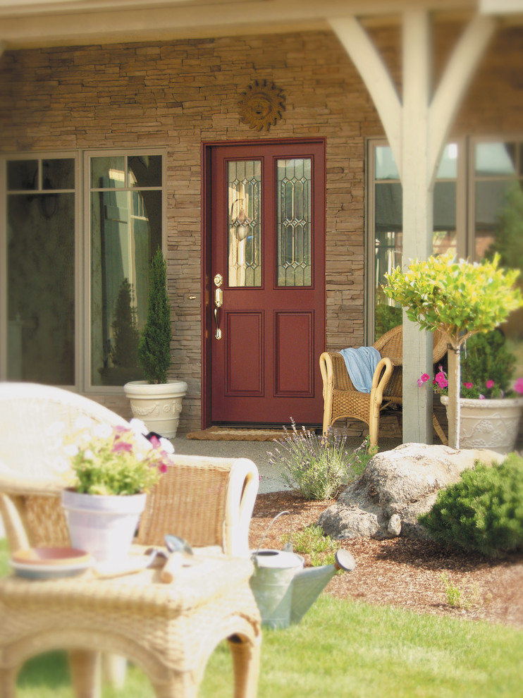 Rogue Valley Entry Doors Beautify cut smooth wood and textured glass