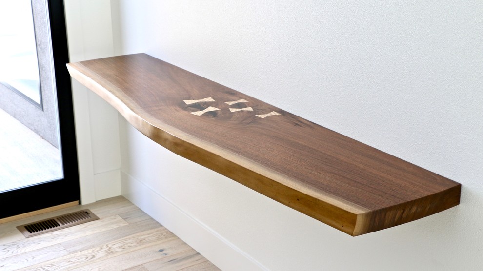 Ruby Black Walnut Entry Table Contemporary Entrance Other by