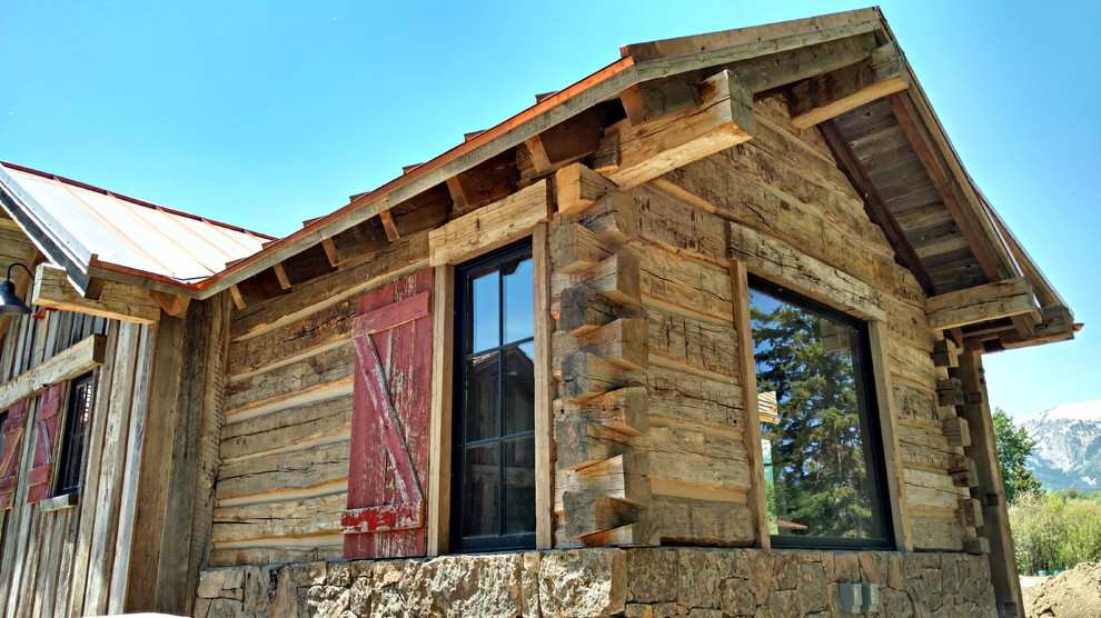 Rustic American Log Stack Siding Jackson, WY Rustic Entry Other