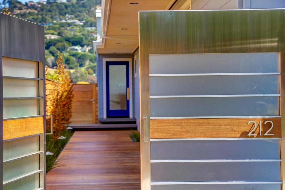 Transitional Entry Gate Secure and Translucent Gate Entry - Contemporary - Entrance - San ...