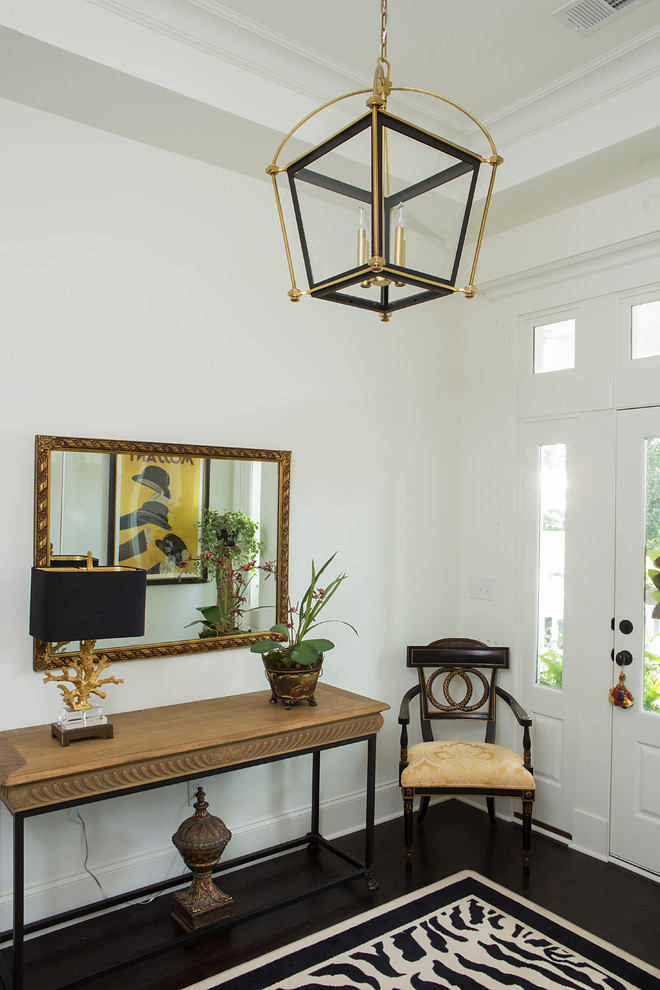 Cottage chic entryway photo in Charleston