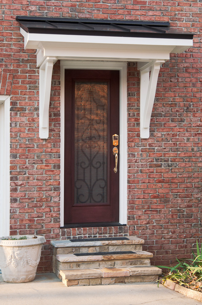 Side and Back Door Porticos Traditional Entry Atlanta by