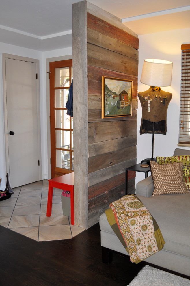 Inspiration for an eclectic entryway remodel in Denver