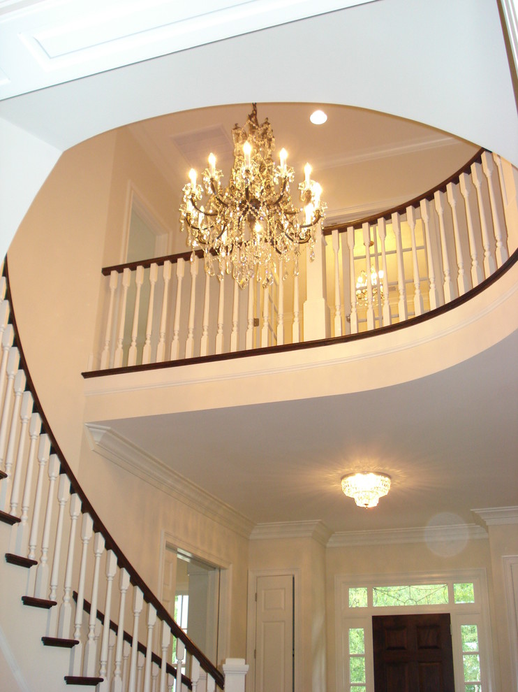 Inspiration for a timeless entryway remodel in Charlotte