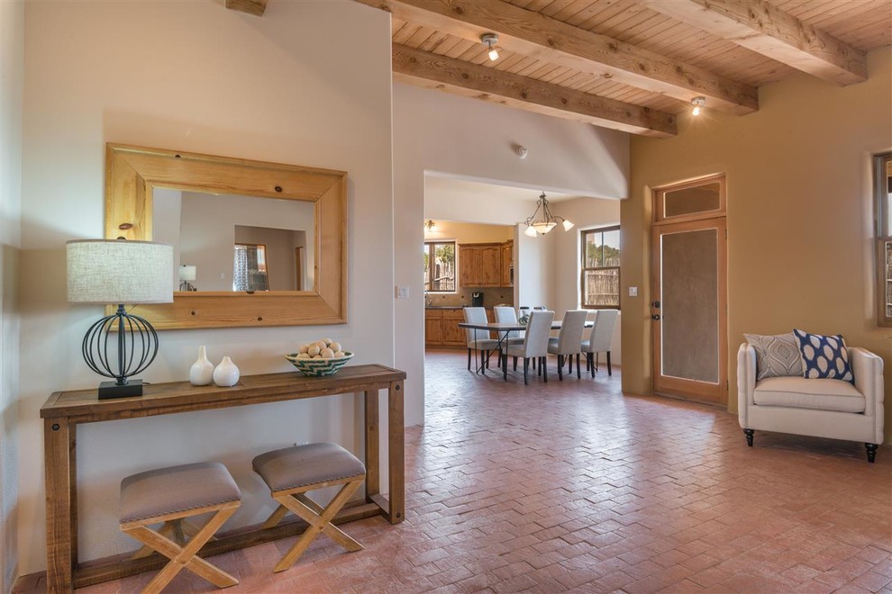 Southwestern TwoStory Home in Las Lagunitas Southwestern Entry