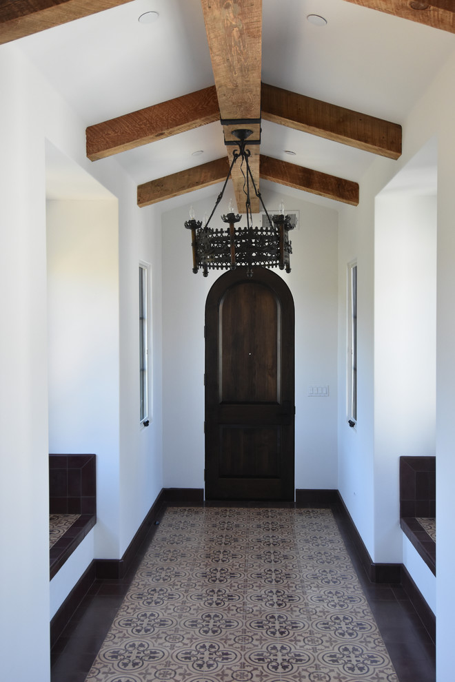 Inspiration for a large mediterranean entryway remodel in San Francisco