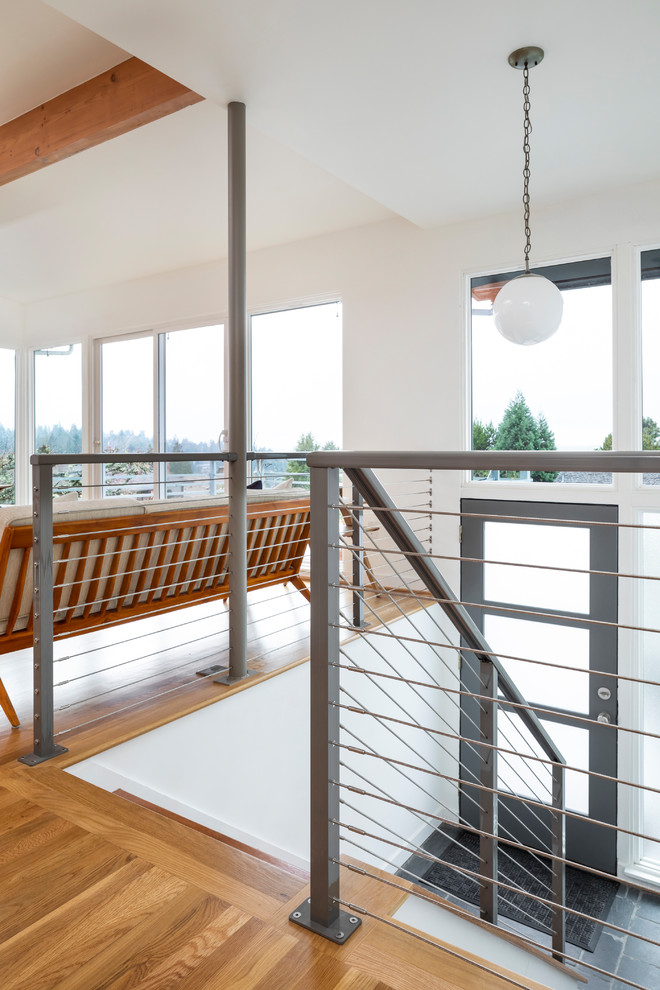 Split Level Main Floor Remodel In West Seattle Modern Entry Seattle By Pathway Design Construction Houzz