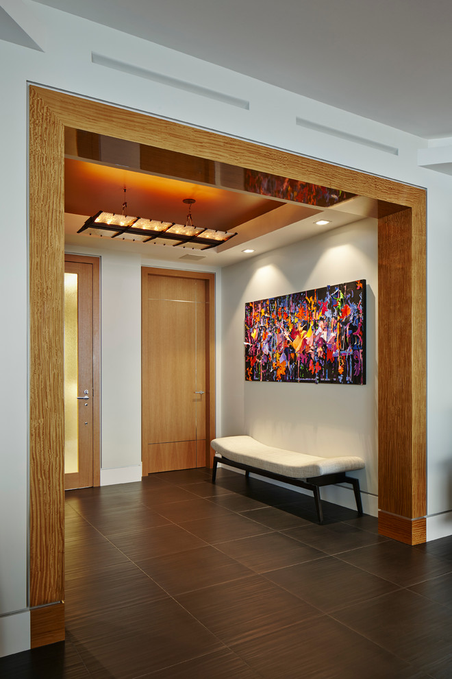 This is an example of a contemporary entrance in Miami.