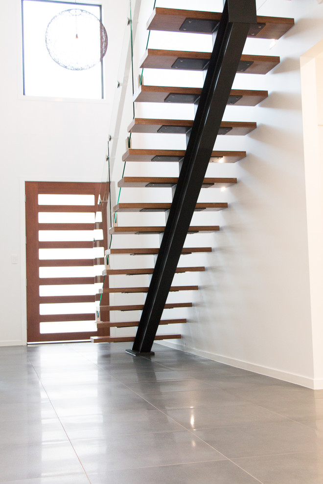 Design ideas for a contemporary staircase in Brisbane.