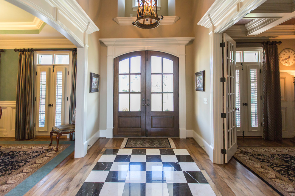 Summerfield Vineyard Home Transitional Entry Raleigh by R & K