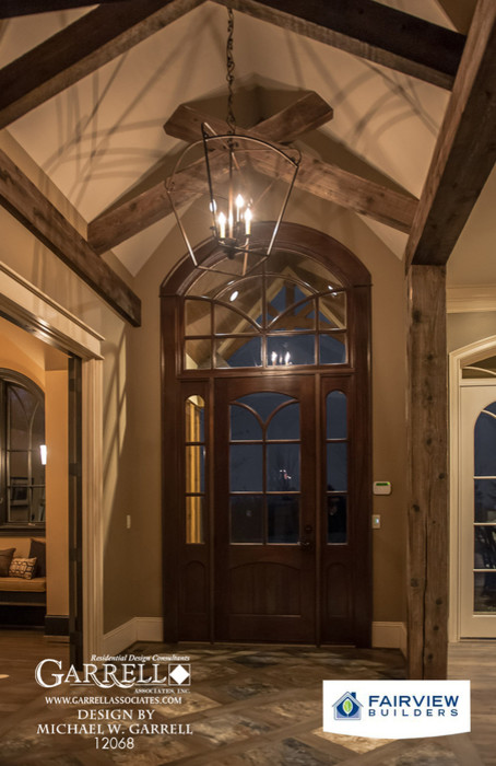 Example of an arts and crafts entryway design in Atlanta