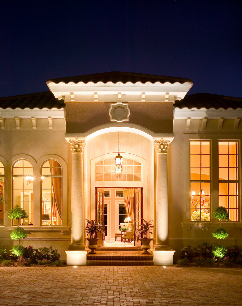 This is an example of a mediterranean entrance in Tampa.