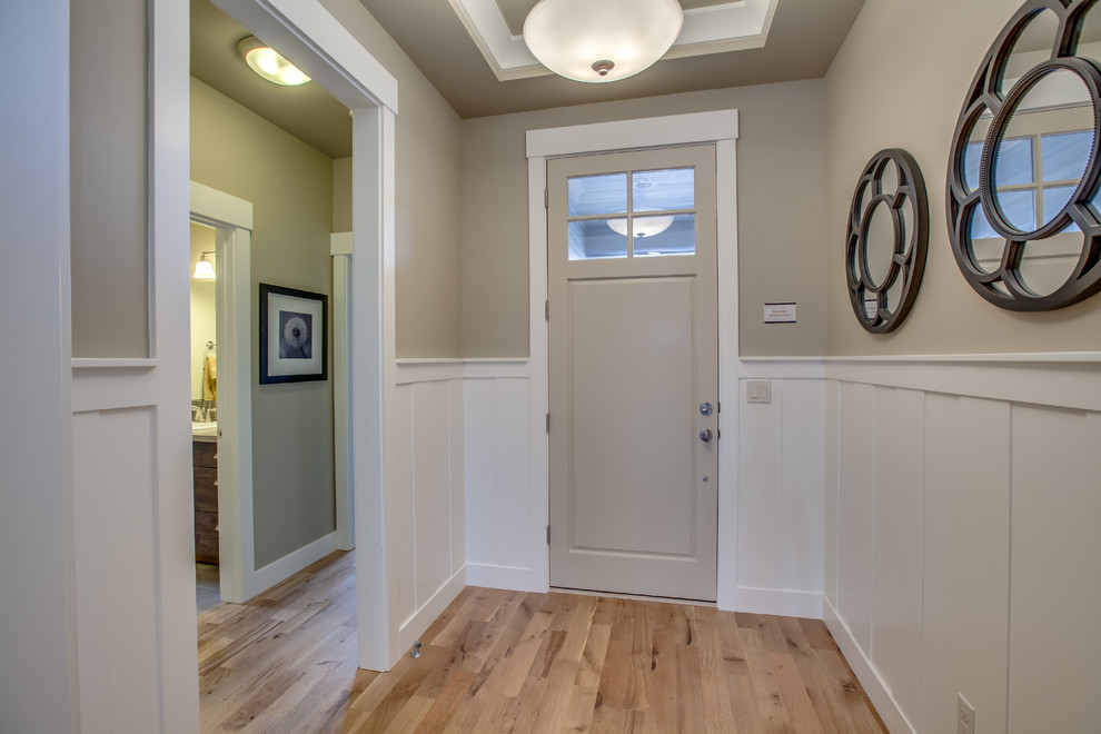 Inspiration for a timeless entryway remodel in Boise