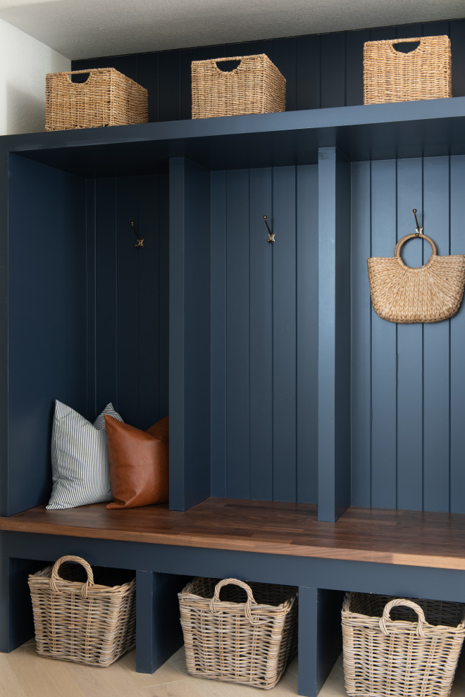 Entryway - transitional entryway idea in Las Vegas