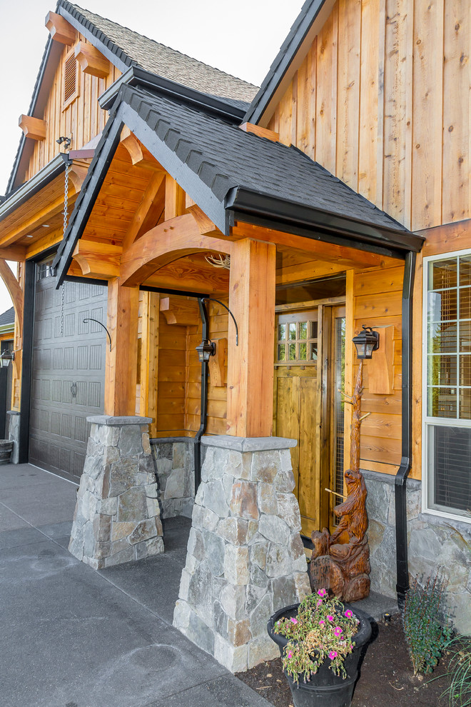 Timber Framed Entryways Showcase Craftsman Entry Portland by