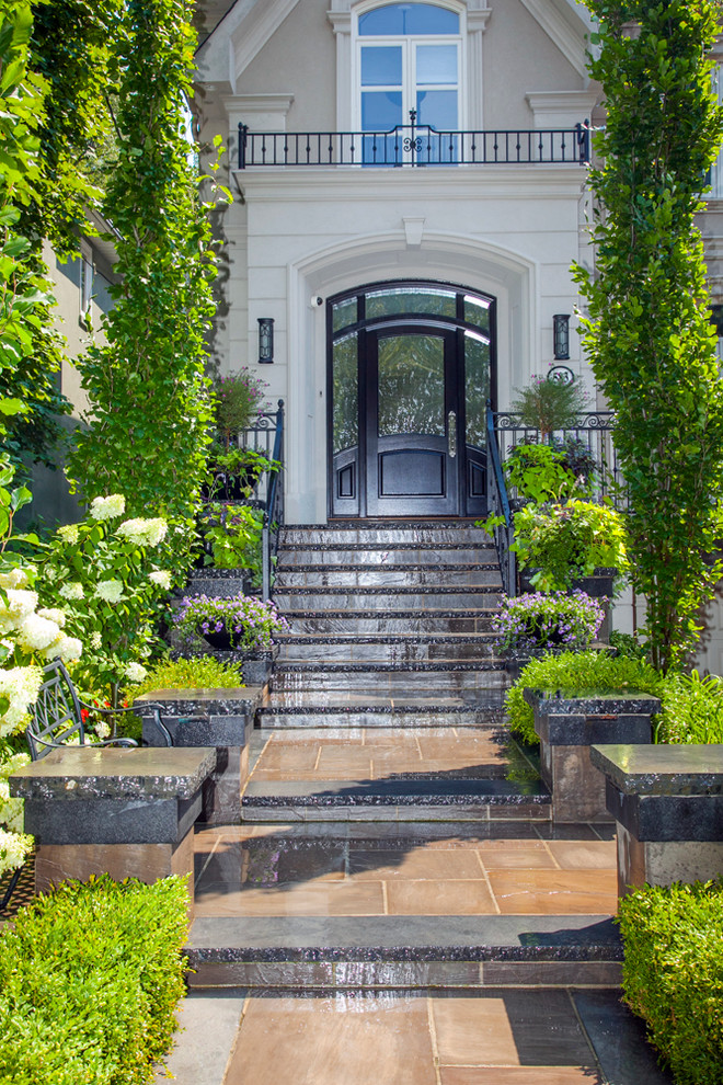 Toronto Landscaping Ideas Front Entrance With Steps Contemporary Entry Toronto By Hogan Landscaping